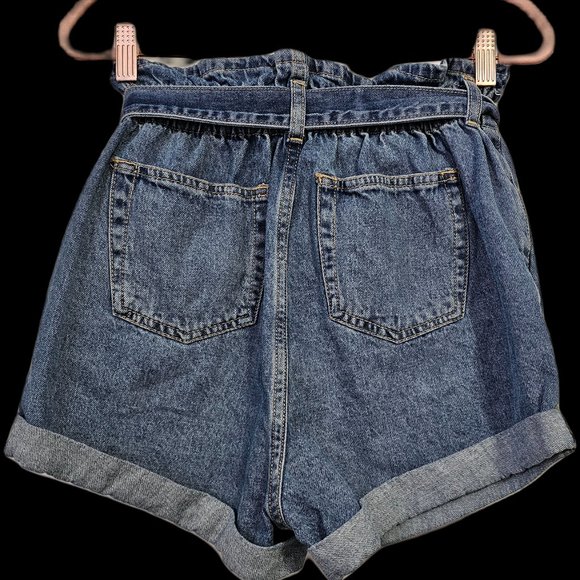 GUC SWS Denim Co Paper bag Denim shorts in size 5 - Picture 2 of 4